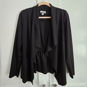 Jules & Leopold Black Blazer with Asymmetrical Hem
